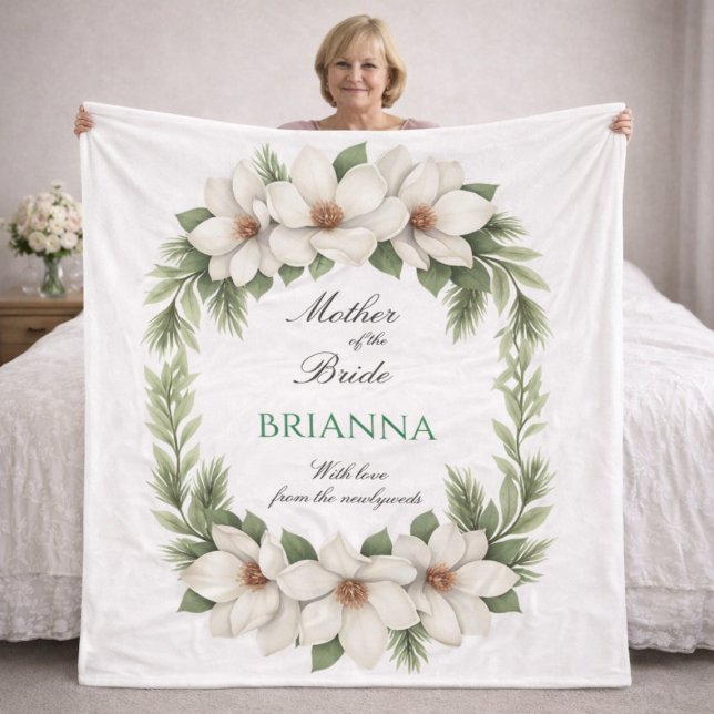 Cobertor De Velo Mother of the Bride Magnolia Wedding Gift   (Criador carregado)