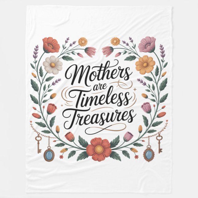 Cobertor De Velo Mothers Are Timeless Treasures (Frente)