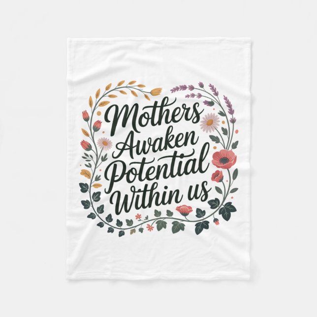 Cobertor De Velo Mothers Awaken Potential Within Us (Frente)