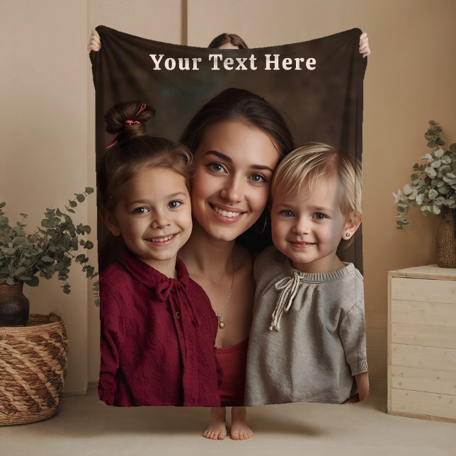 Cobertor De Velo Mothers Day Fleece Blanket Custom Photo Text Gifts (Criador carregado)