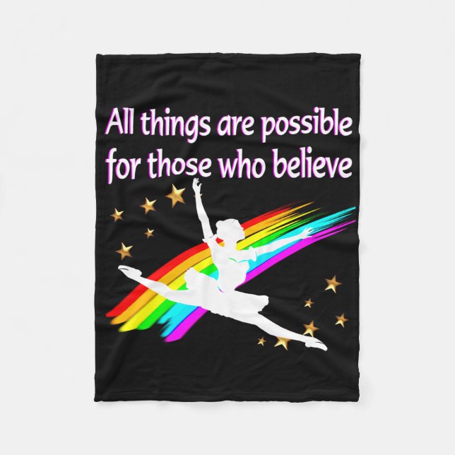 COBERTOR DE VELO MOTIVAR TODAS AS COISAS É POSSÍVEL DANCER DESIGN (Frente)