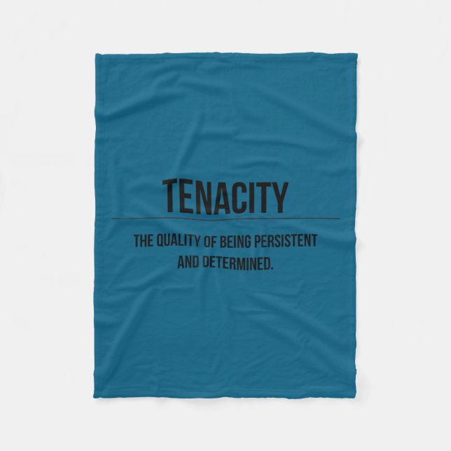 Cobertor De Velo Motivation Tenacity Entrepreneur Slogan Quote  (Frente)