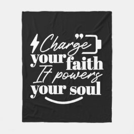 Cobertor De Velo Motivational Christian Quote – Charge Your Faith