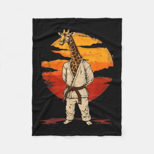 Cobertor De Velo Motivo de Girafa de Karatê Taekwondo Jiu-Jitsu Mma