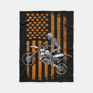 Cobertor De Velo Moto Terra Esqueleto Halloween Homens Meninos Moto