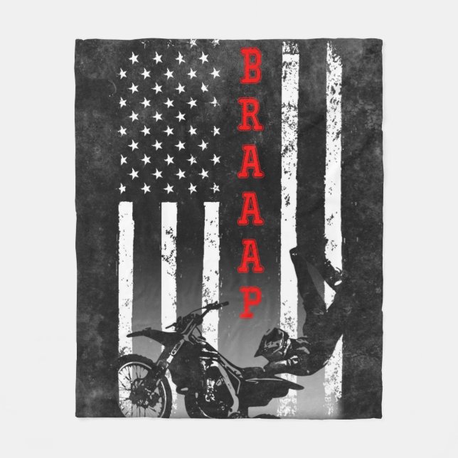 COBERTOR DE VELO MOTOCROSS AMERICAN FLAG BLACK (Frente)