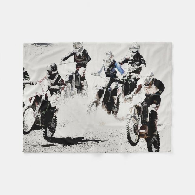 Cobertor De Velo Motocross Dirt Bike Racers (Frente (Horizontal))