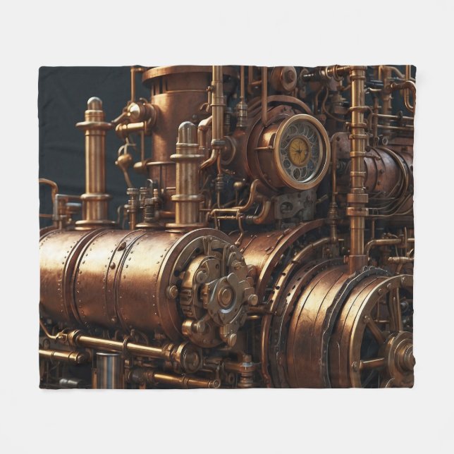 Cobertor De Velo Motor Industrial Steampunk (Frente (Horizontal))