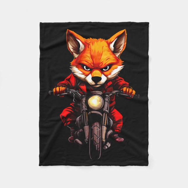 Cobertor De Velo Motorcycle Foxes  (Frente)