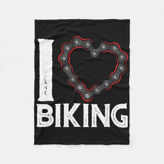 Cobertor De Velo Mountain Bike Cycling Bicycle I Love Biking  (Frente)