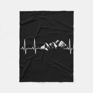 Cobertor De Velo Mountain Heartbeat Melhor Camiseta de Caminhada de