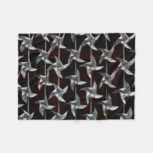 Cobertor De Velo Movimento iridescente prateado (Frente (Horizontal))