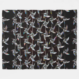 Cobertor De Velo Movimento iridescente prateado