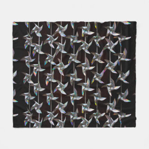 Cobertor De Velo Movimento iridescente prateado