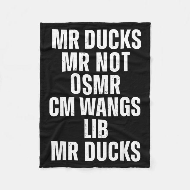 Cobertor De Velo Mr Ducks Mr Not Duck Joke Phonetic Puzzle  (Frente)