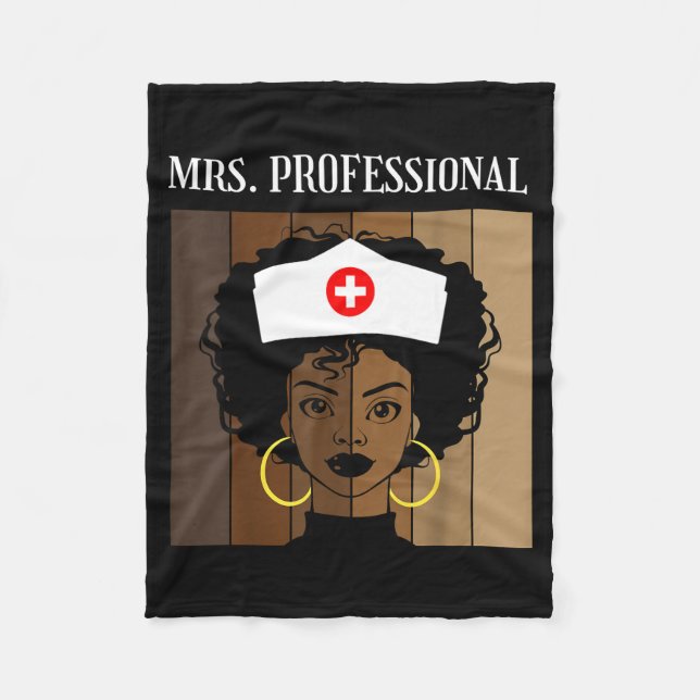 Cobertor De Velo Mrs Professional Nursing Degree Nurse Profession B (Frente)