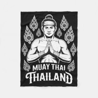 Cobertor De Velo Muay Thai Thailand Vintage Tiger Figher Training