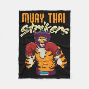 Cobertor De Velo Muay Thai Tiger Tailandês Boxing Tailândia Kickbox