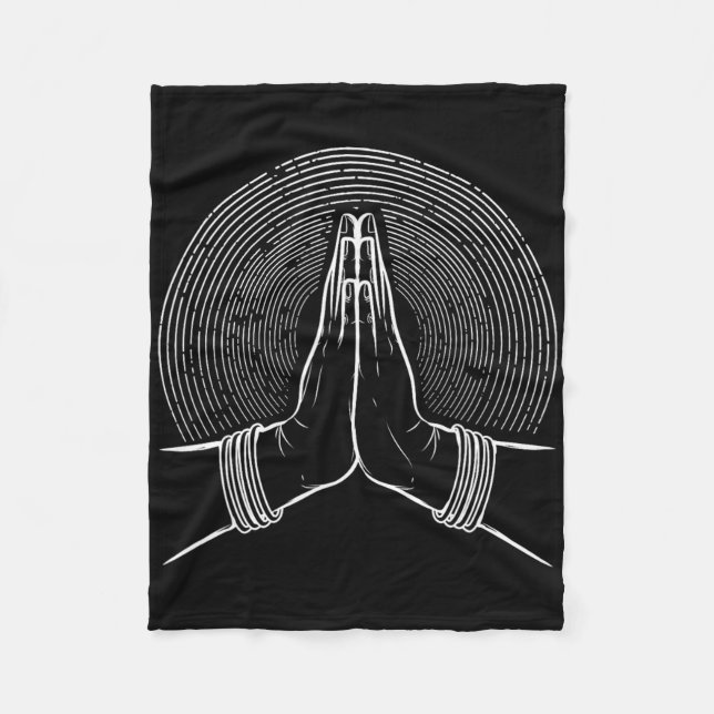 Cobertor De Velo Mudra de Meditação Zen Espiritual (Frente)