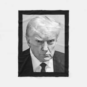 Cobertor De Velo Mug Shot - Donald Trump Mug Shot