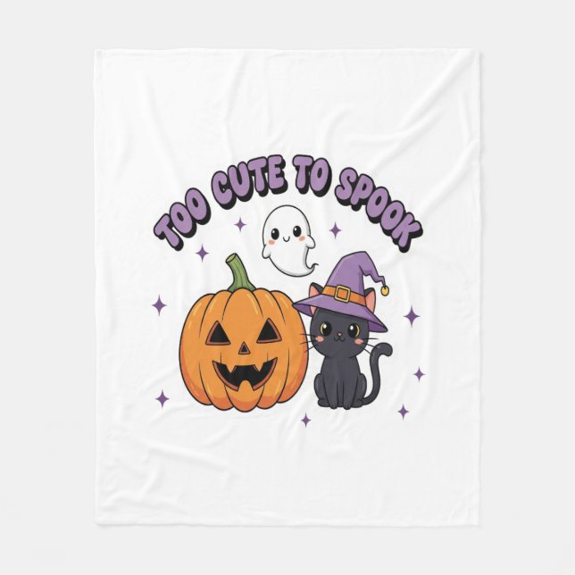 Cobertor De Velo Muito Bonito para Assustar Halloween (Frente)