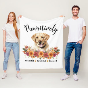 Cobertor De Velo Muito Feliz Gratidão Abençoado Cachorro Fofo