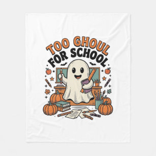 Cobertor De Velo Muito Ghoul Para Escola Vintage Professor Fantasma