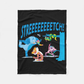 Cobertor De Velo Mula And Friends Stretch! Yoga Kids 