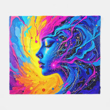 Mulher Abstrato de Dreamy Colorful