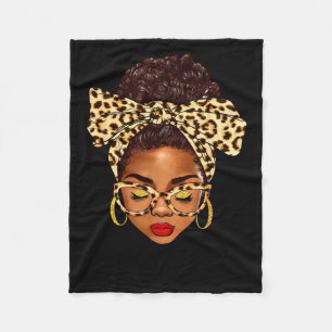 Cobertor De Velo Mulher afro coque bagunçado preto gigi life dia da