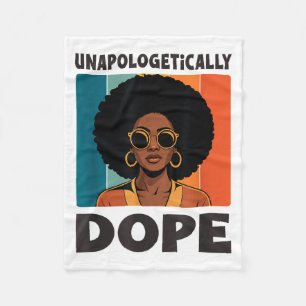 Cobertor De Velo Mulher Afro Orgulho de Melanina Sem Desculpas