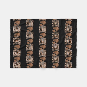 Cobertor De Velo Mulher Apenas uma mãe que ama kiwis Cote por um