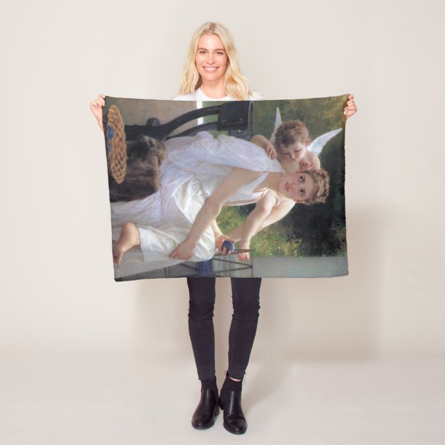 Cobertor De Velo Mulher com Cupido, Bouguereau (In Situ)
