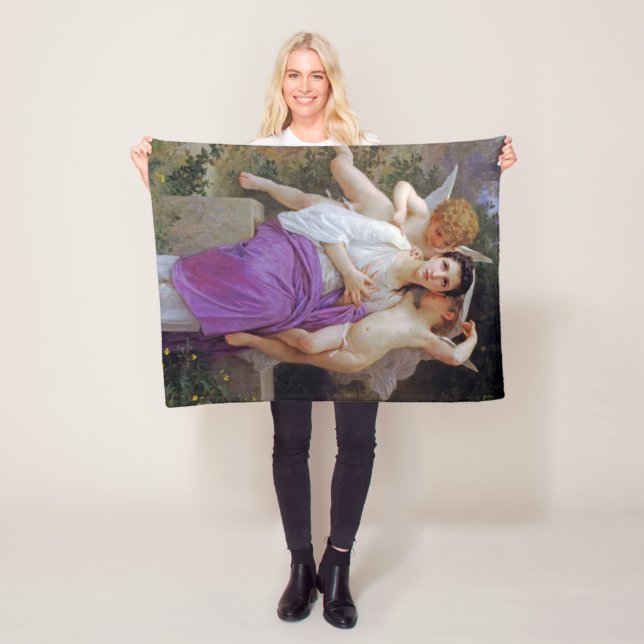 Cobertor De Velo Mulher com Cupido, Bouguereau (In Situ)