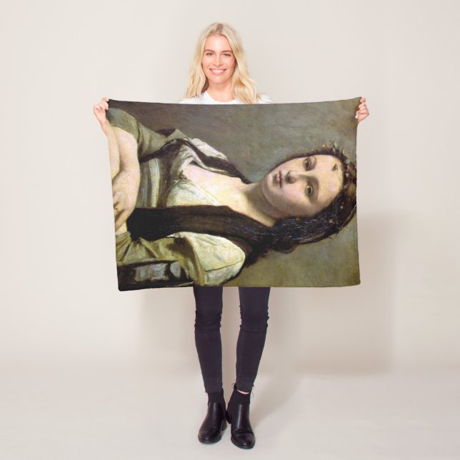 Cobertor De Velo Mulher com pérola, Camille Corot, 1868-1870 (In Situ)