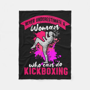 Cobertor De Velo Mulher de Kickboxing Treino de Kick Boxing
