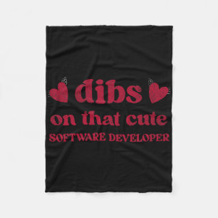 Cobertor De Velo Mulher Desenvolvedora de Software Engraçada e Fofa