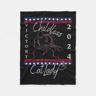 Cobertor De Velo Mulher Gato Infantil 2024 Feminista Patriótica Vot