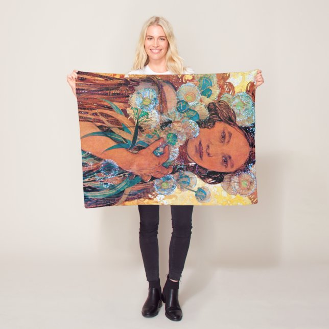 Cobertor De Velo Mulher Nativa Americana, Mucha (In Situ)