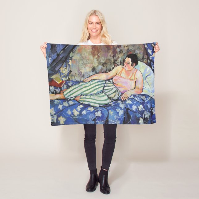 Cobertor De Velo Mulher no quarto azul (por Suzanne Valadon) (In Situ)