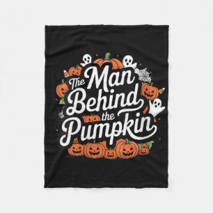 Cobertor De Velo Mulher O Homem Por Trás Da Abóbora Funny Halloween