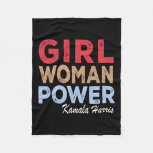 Cobertor De Velo Mulher Power Kamala Harris Retro Vintage