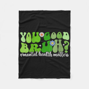 Cobertor De Velo Mulher Saúde Mental É Boa Saúde Mental Bruta