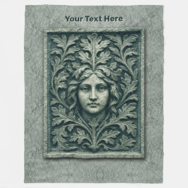 Cobertor De Velo Mulher Verde - Pedra