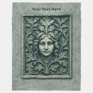 Cobertor De Velo Mulher Verde - Pedra