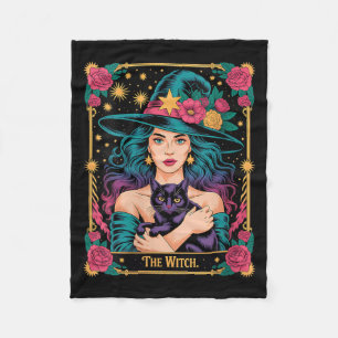 Cobertor De Velo Mulheres A Bruxa Carta Halloween Gótico Bruxas