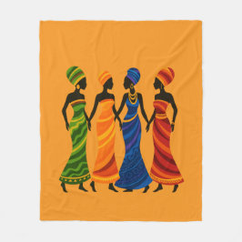 Cobertor De Velo Mulheres Africanas Fleece Blanket