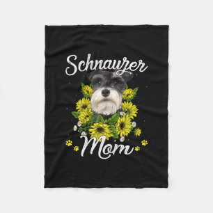 Cobertor De Velo Mulheres Cão Dia da Mãe Presente Girassol Schnau