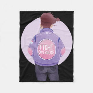Cobertor De Velo Mulheres Combatem Sobredosagem Roxo Sobredosagem d