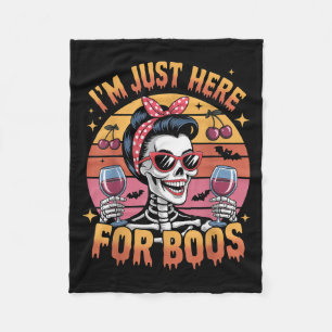 Cobertor De Velo Mulheres de Halloween Engraçado Estou Aqui Apenas